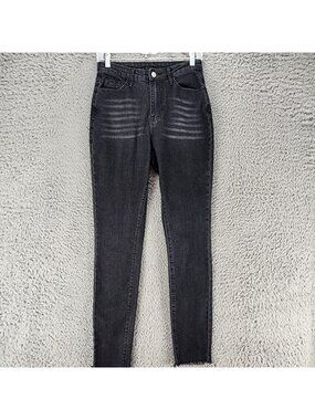 Shein Jeans Womens Small Tall Black Stretch Denim Skinny